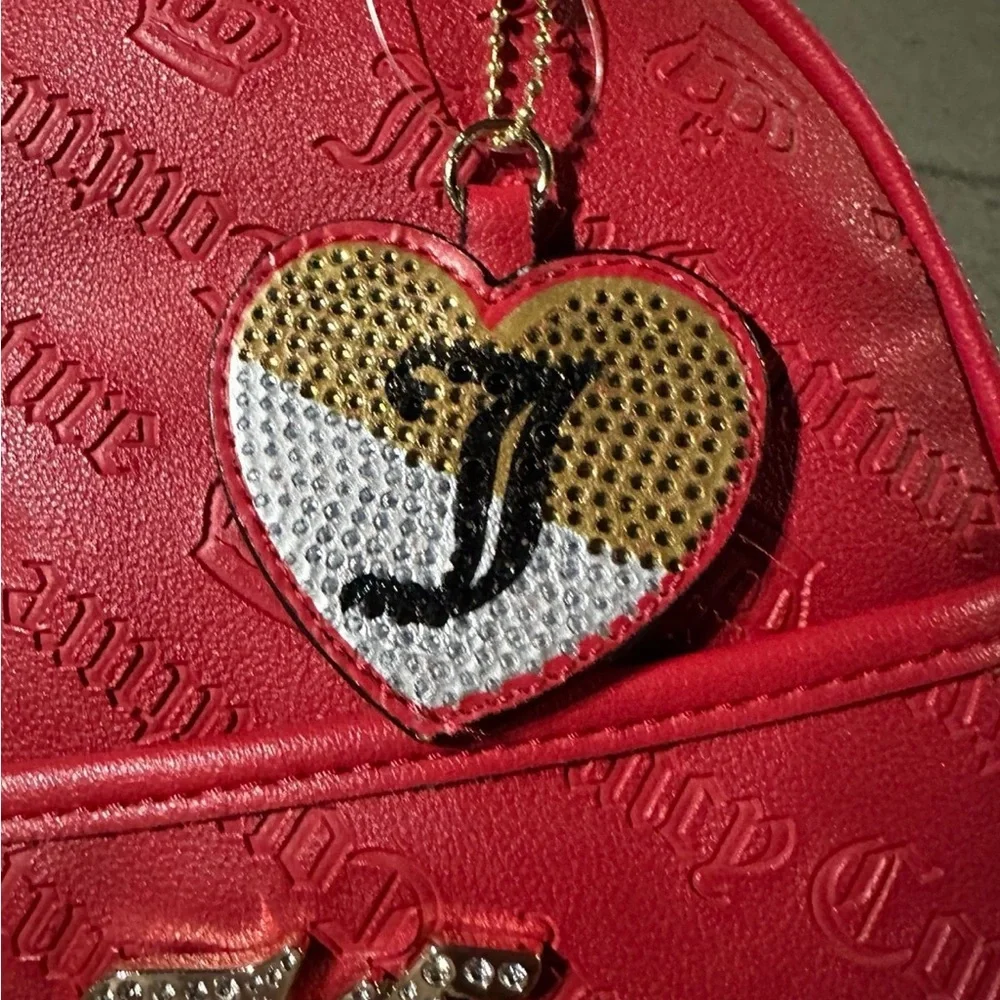 Juicy Couture Monogram Red Mini Backpack - Picture 2 of 3
